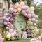 Purple Green Pink Balloon Arch (Pink Purple Green Yellow) 0.49 x 0.32 x 0.16 inches